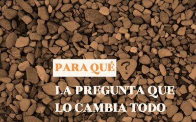 ¿Para qué? la pregunta que lo cambia todo