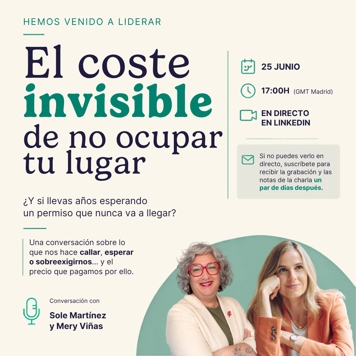 El coste invisible de no ocupar tu lugar - linkedin (1) el coste de no ocupar tu lugar con mery viñas