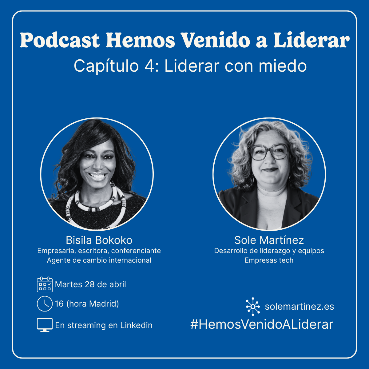 Podcast Hemos Venido a Liderar instagram (1) Liderar con miedo con Bisila Bokoko